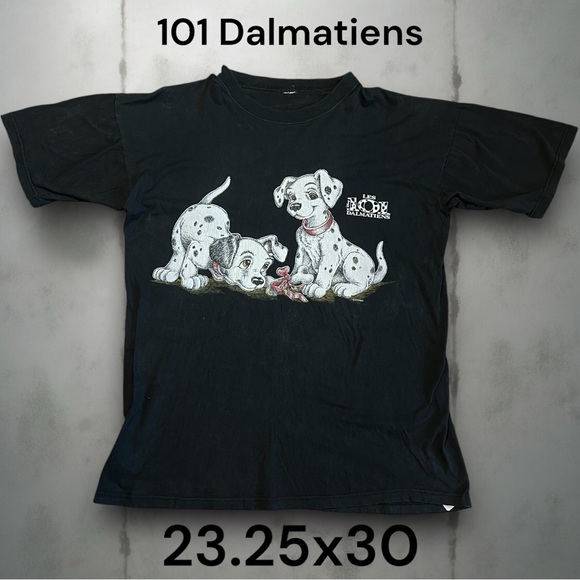 101 Dalmatians licensed Disney French version double stitched vintage shirt 90s - Picture 1 of 2